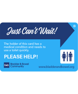 Just Can't Wait Toilet Card